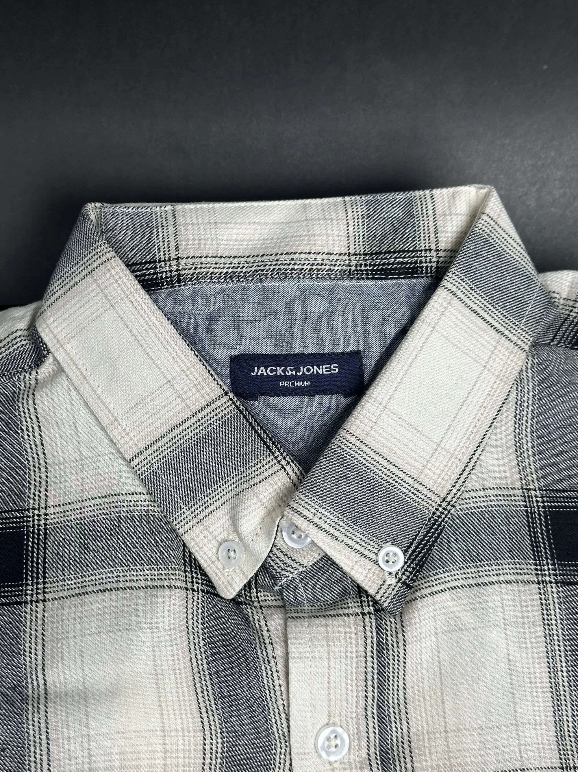 Men's Coloful White Check Shirt