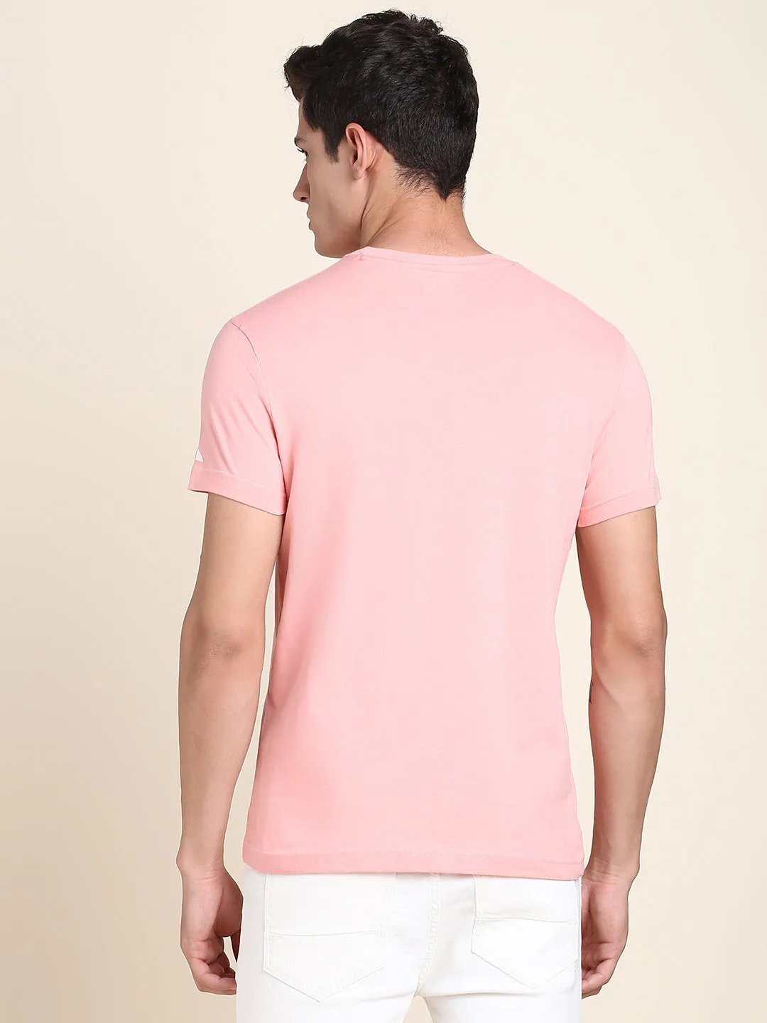 Men's Pink Print T-shirt
