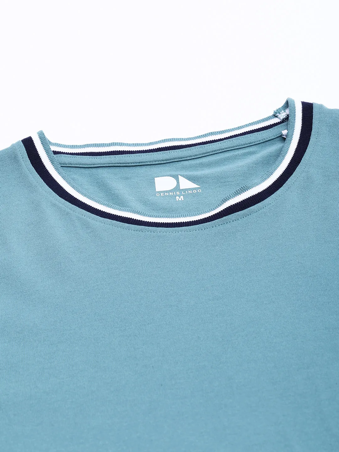 Men's Sea Green Solid T-shirt