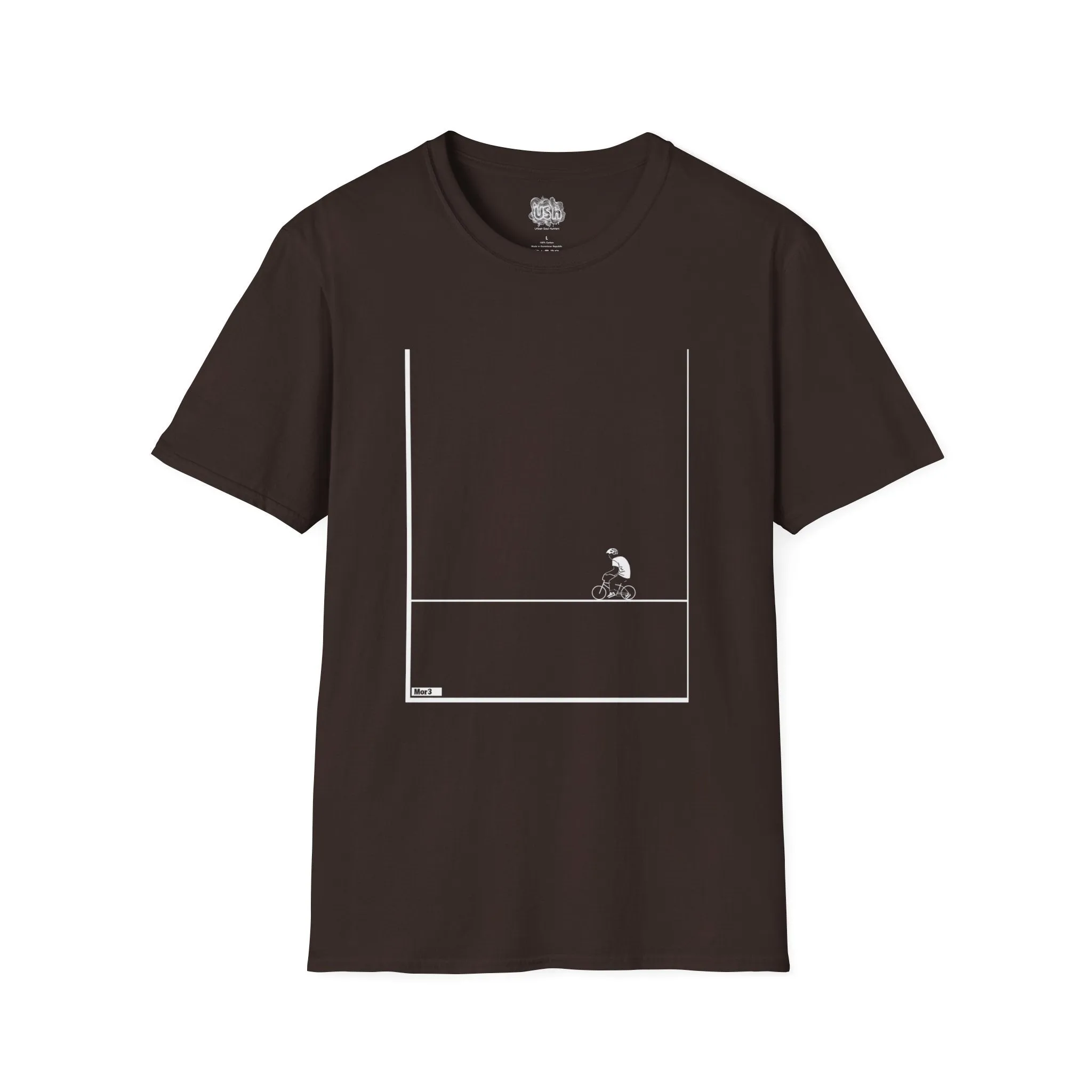 Minimalistic Bike Riding Graphic T-Shirt