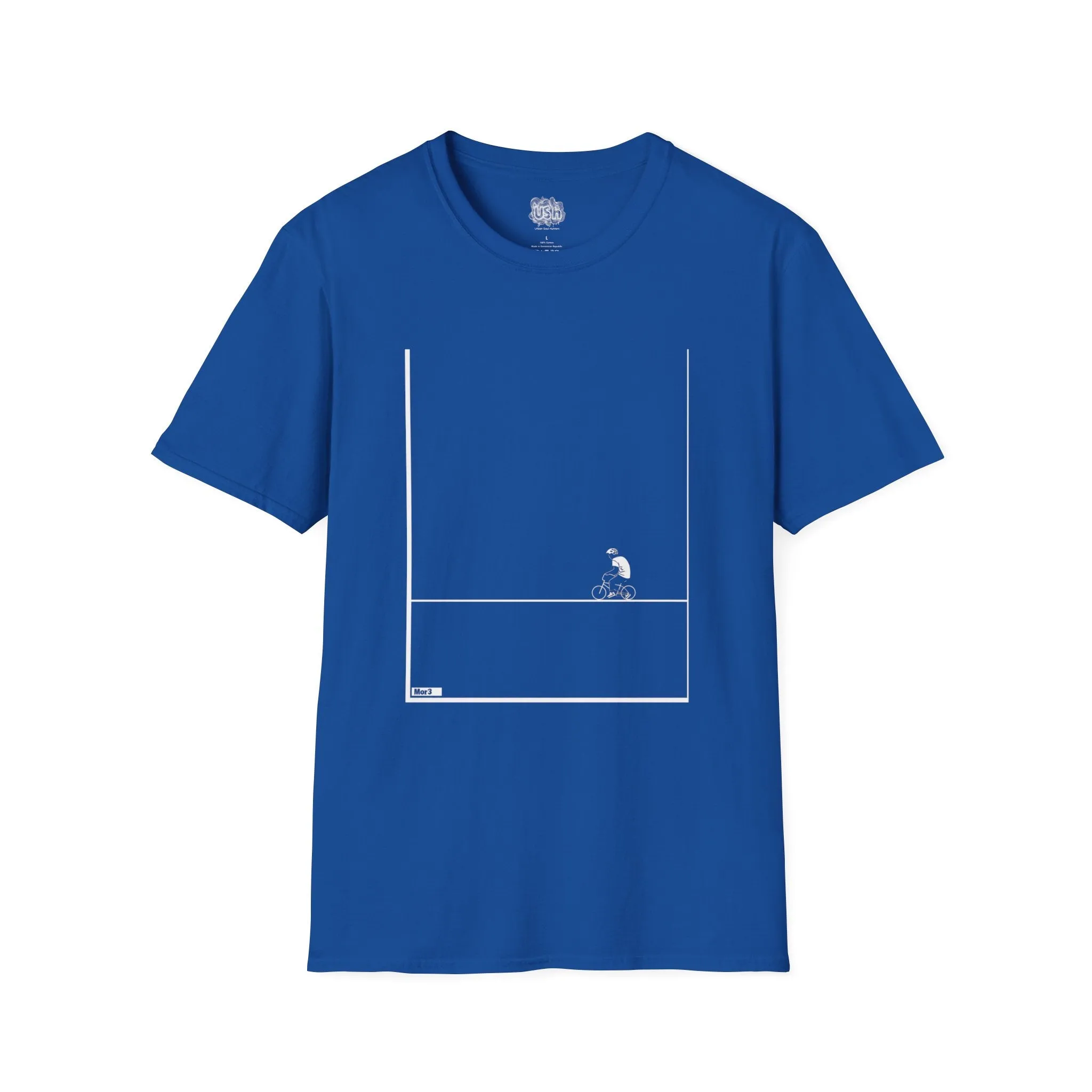 Minimalistic Bike Riding Graphic T-Shirt