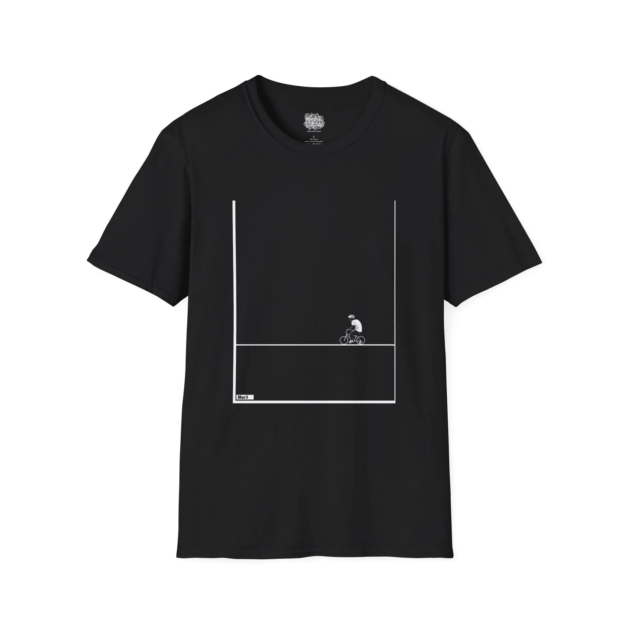Minimalistic Bike Riding Graphic T-Shirt