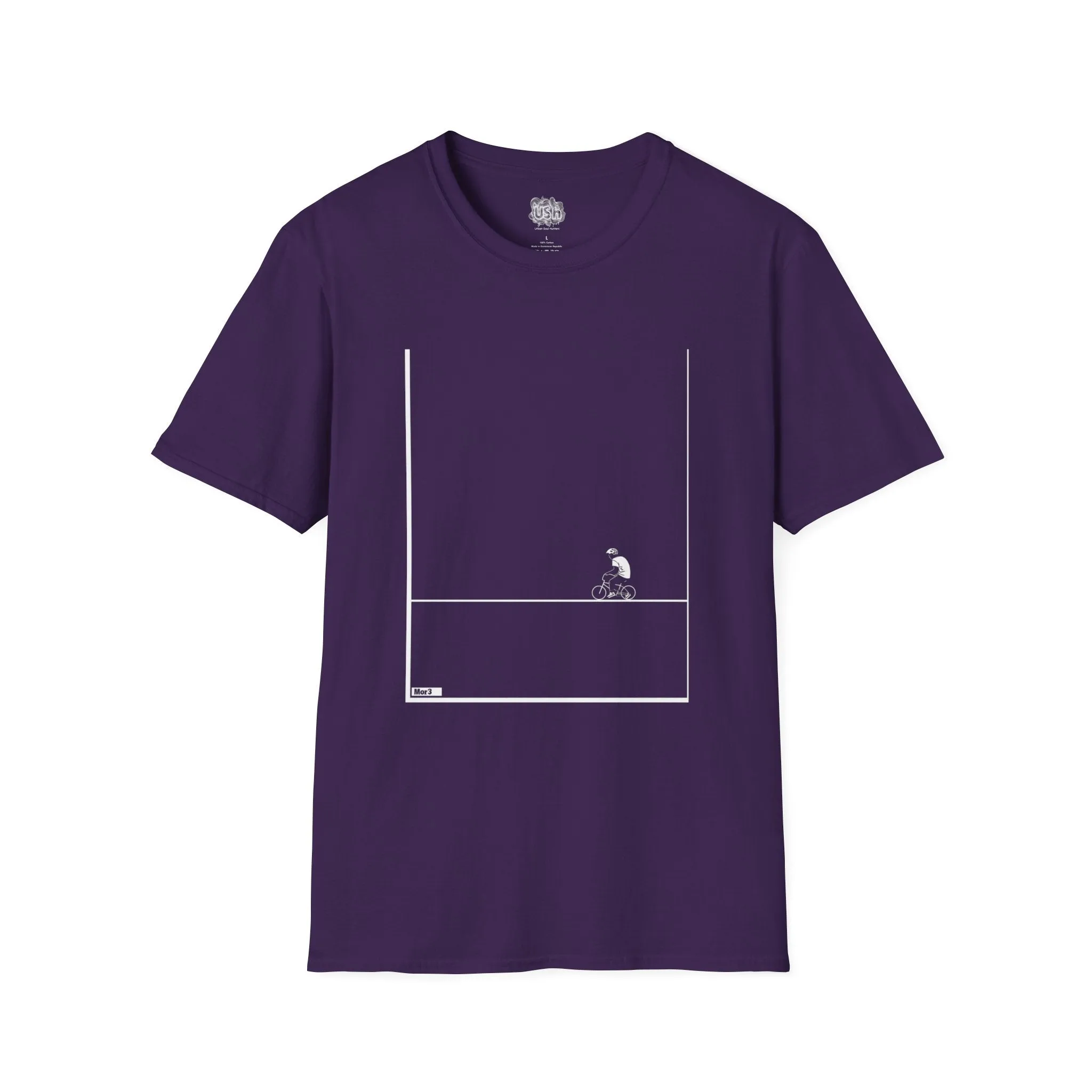 Minimalistic Bike Riding Graphic T-Shirt