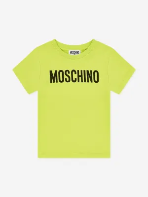 Moschino Kids Logo T-Shirt in Green