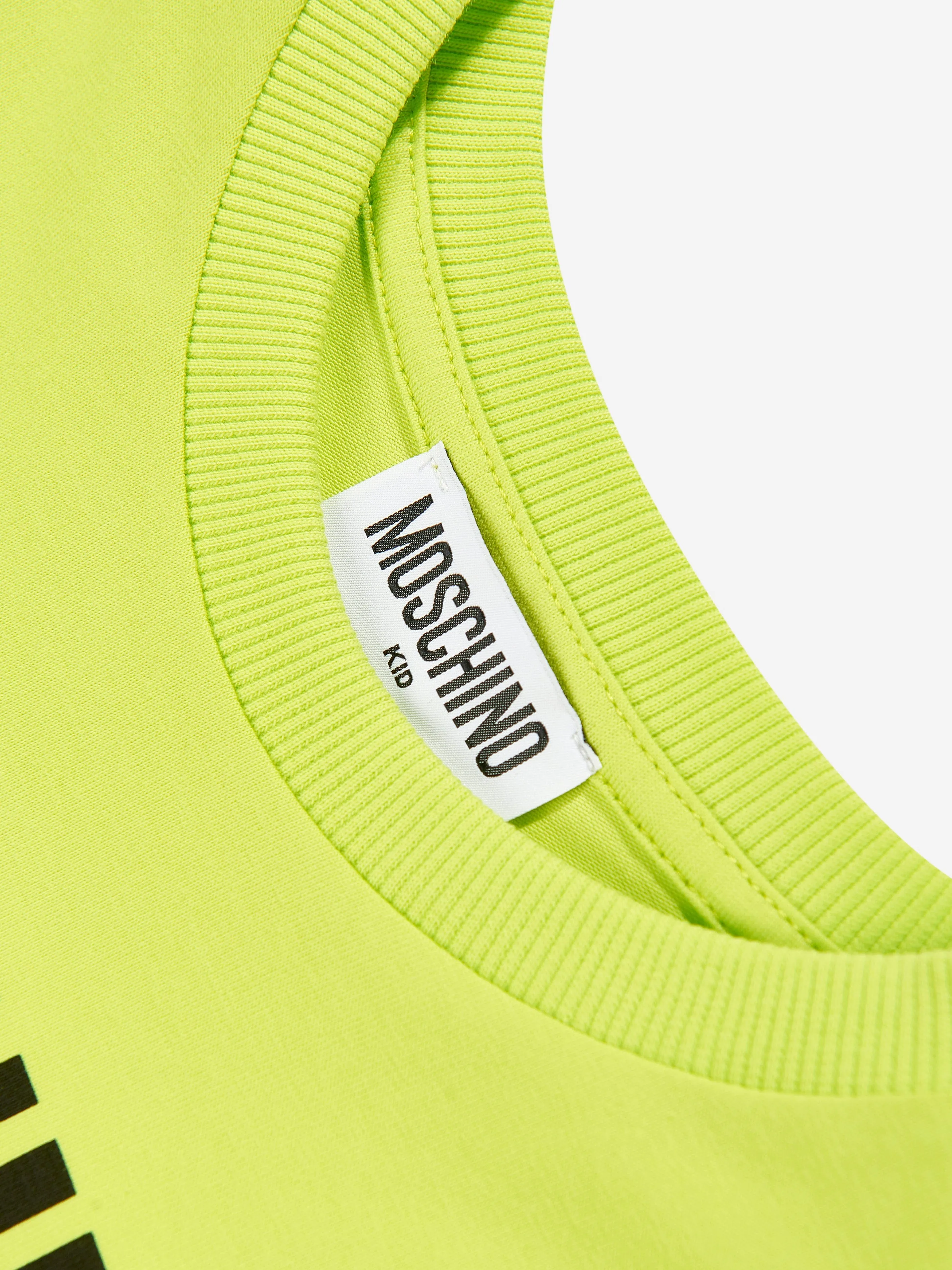 Moschino Kids Logo T-Shirt in Green