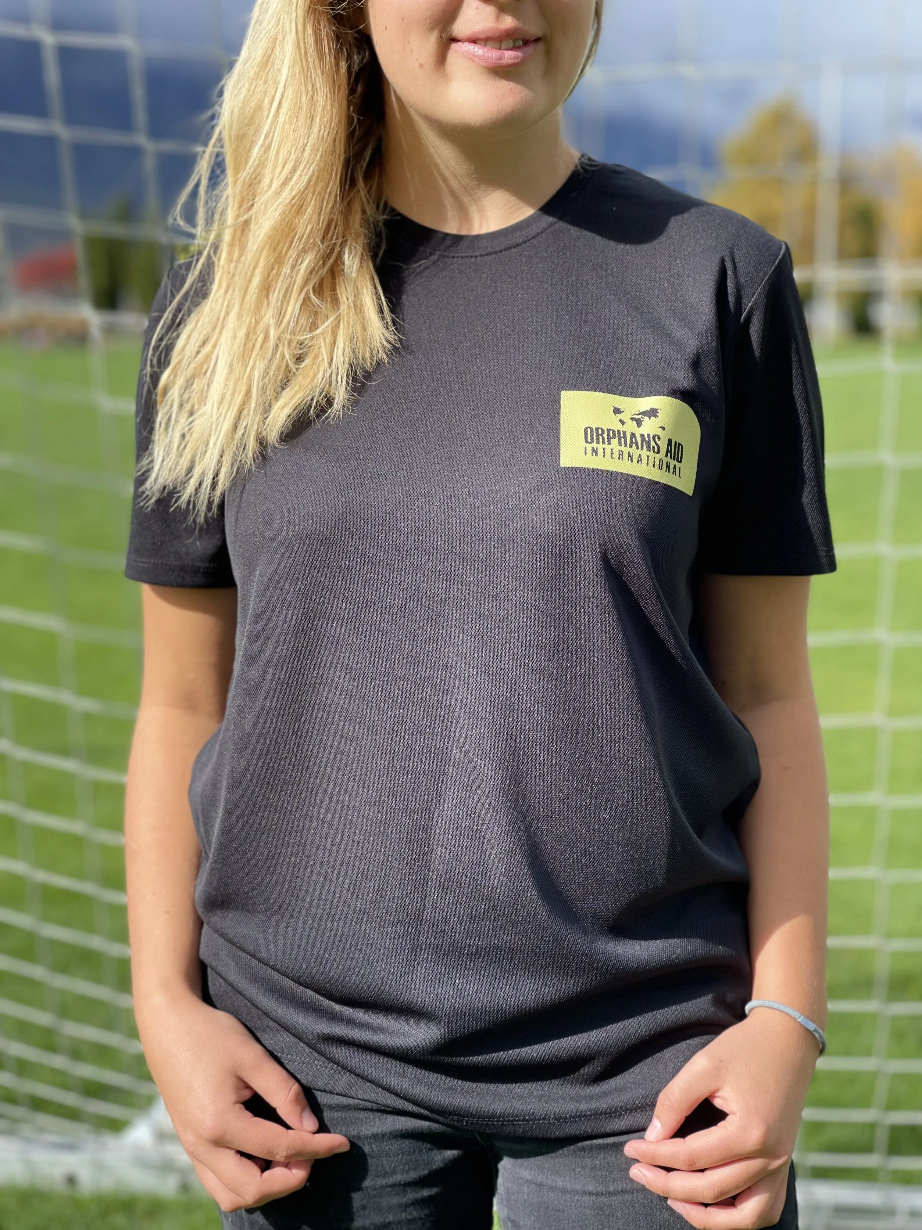 Orphans Aid Poly Black T-Shirt