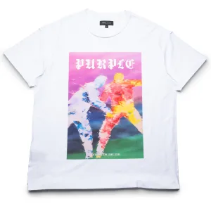 Purple Brand Fight Tee - White
