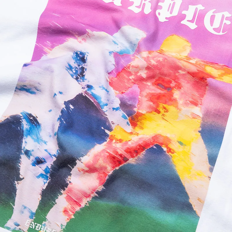 Purple Brand Fight Tee - White