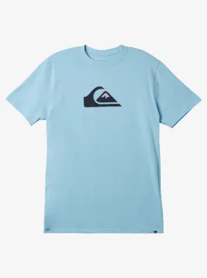Quiksilver Comp Logo Tee-Sky Blue