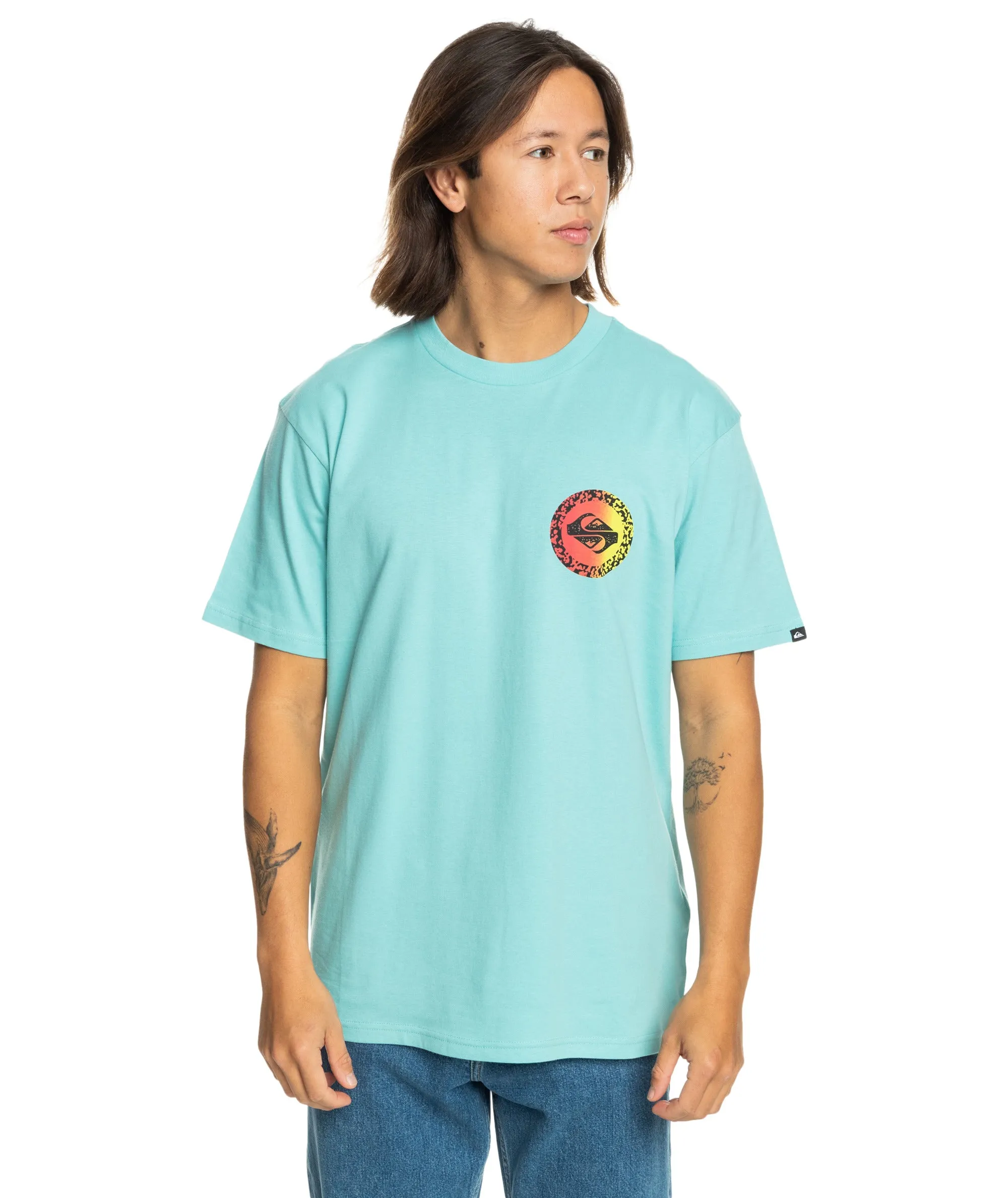 Quiksilver Mens Long Fade Short Sleeve T-Shirt