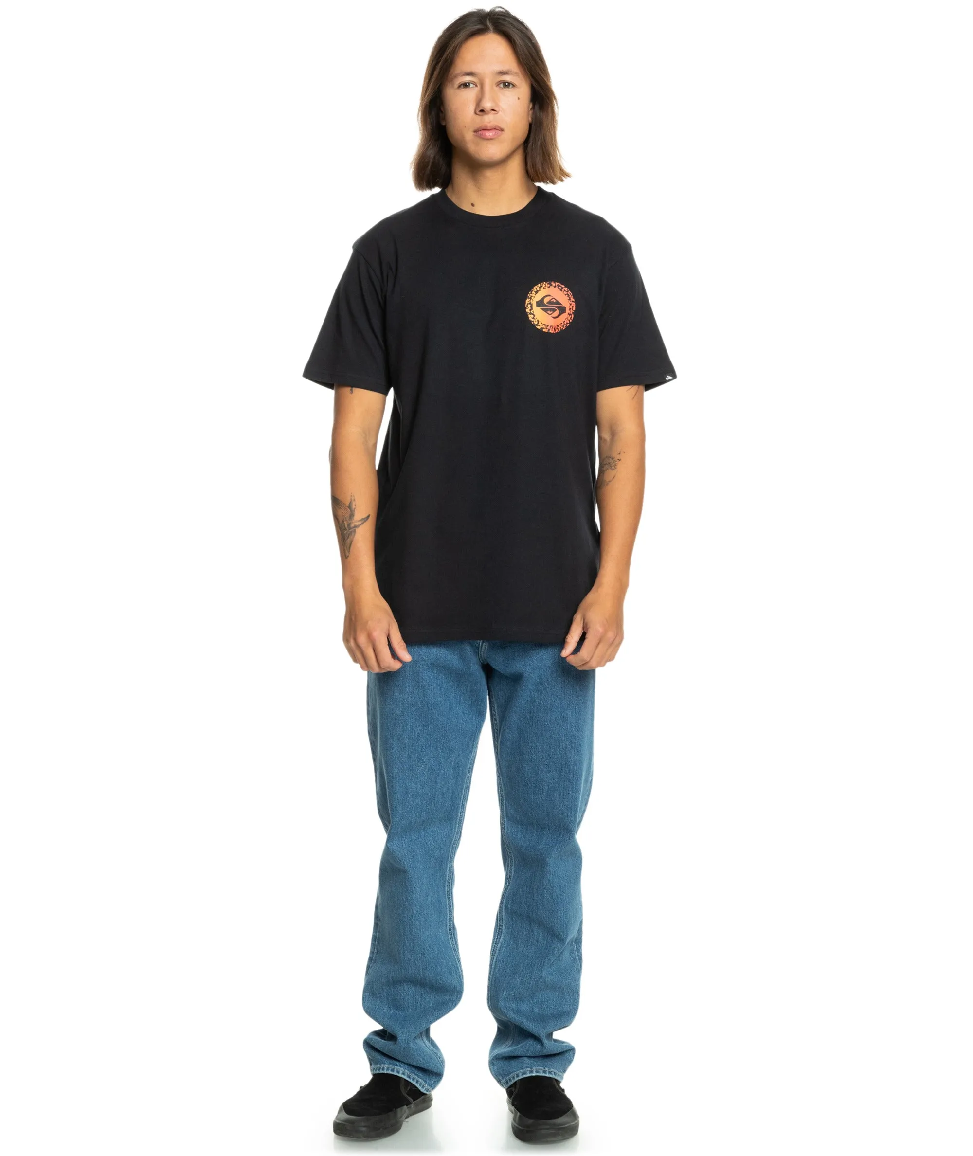 Quiksilver Mens Long Fade Short Sleeve T-Shirt