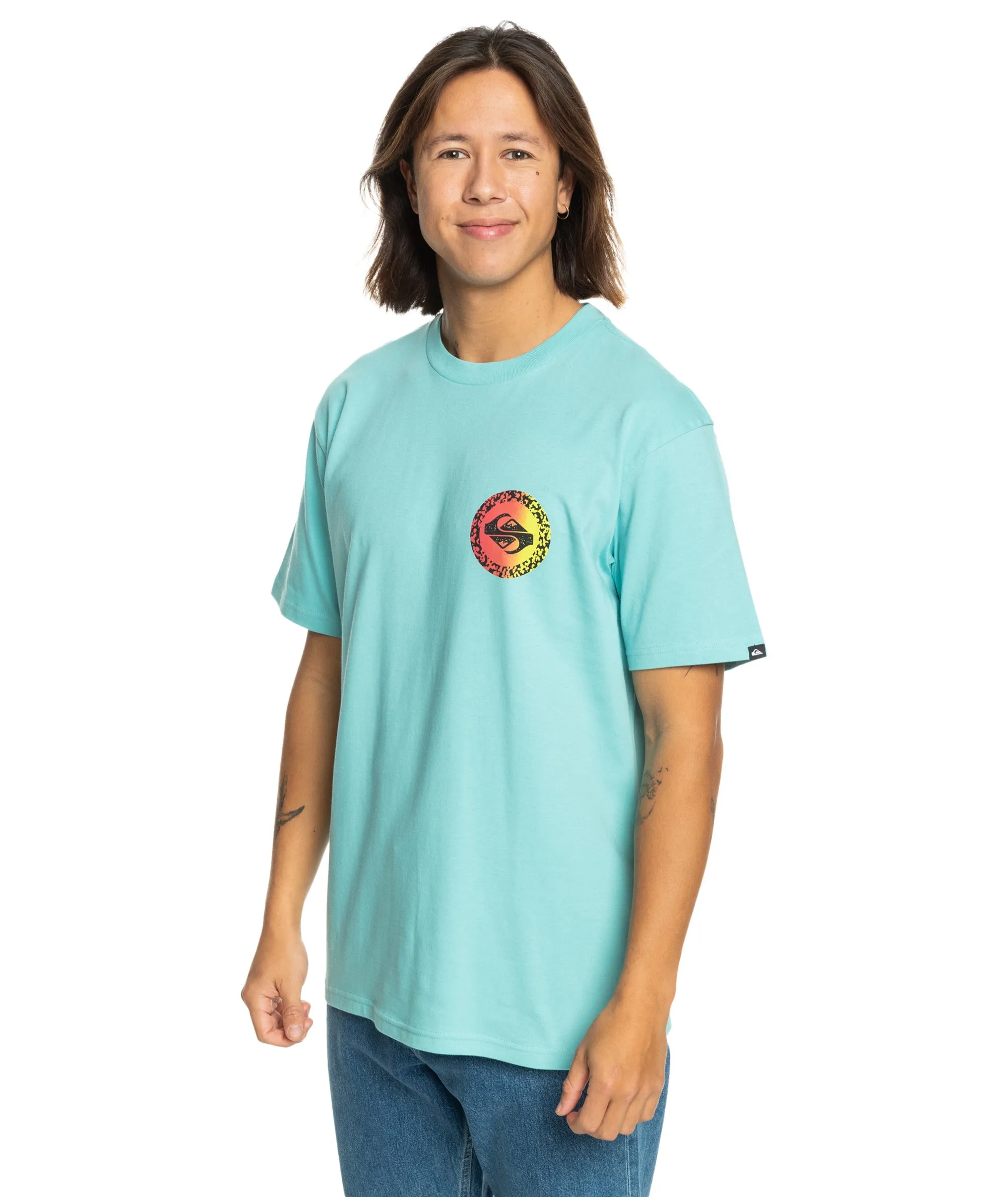 Quiksilver Mens Long Fade Short Sleeve T-Shirt