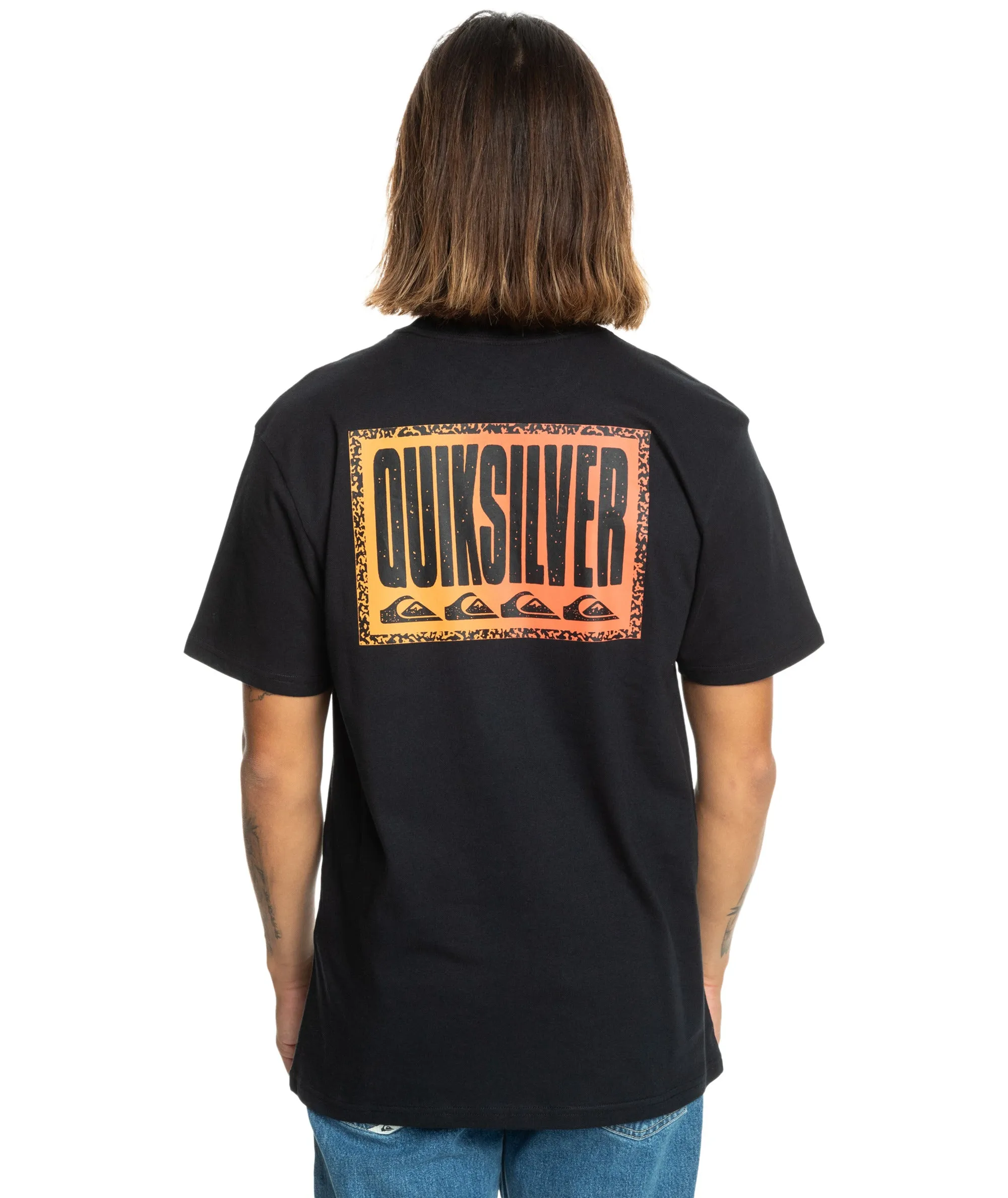 Quiksilver Mens Long Fade Short Sleeve T-Shirt