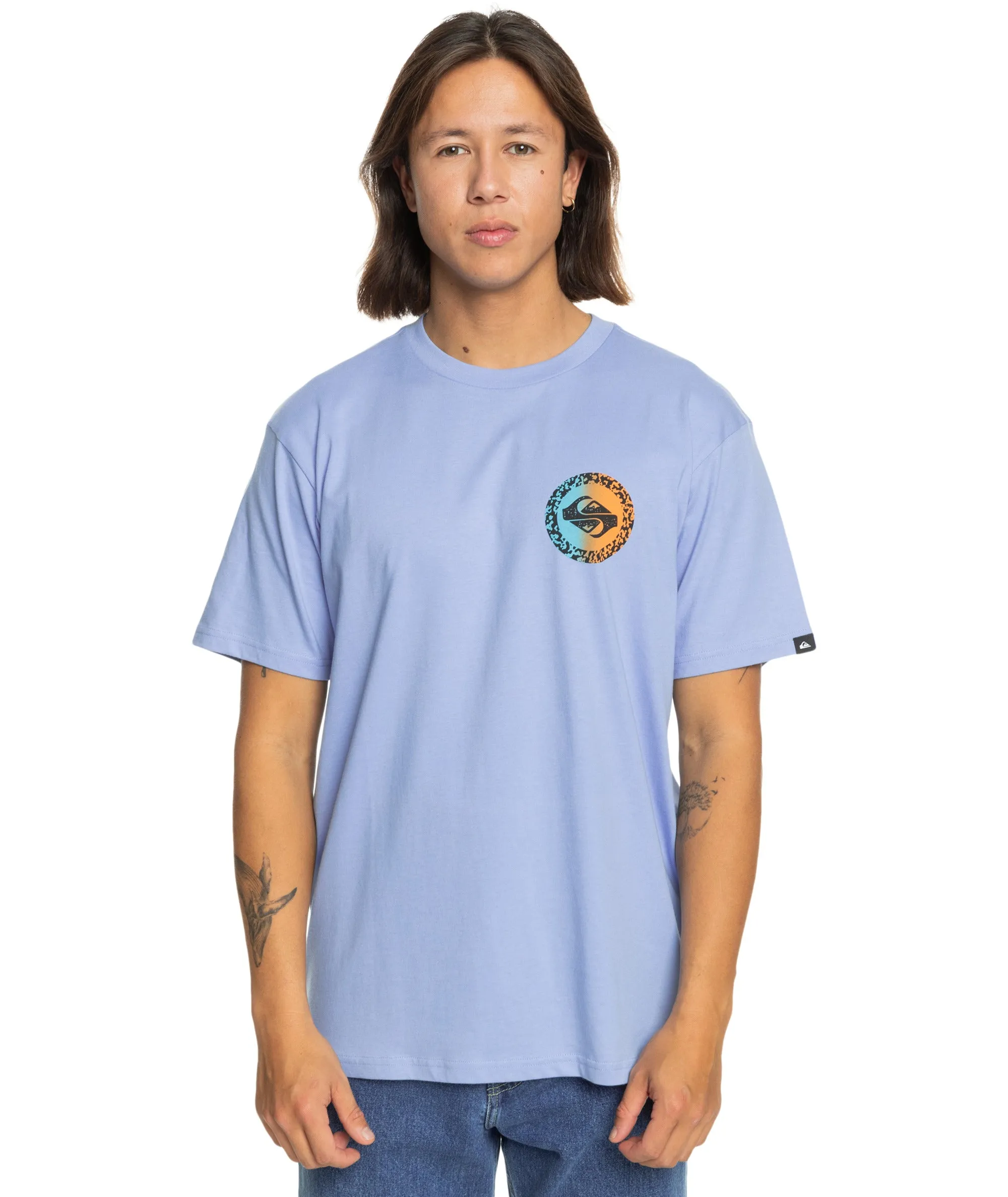 Quiksilver Mens Long Fade Short Sleeve T-Shirt