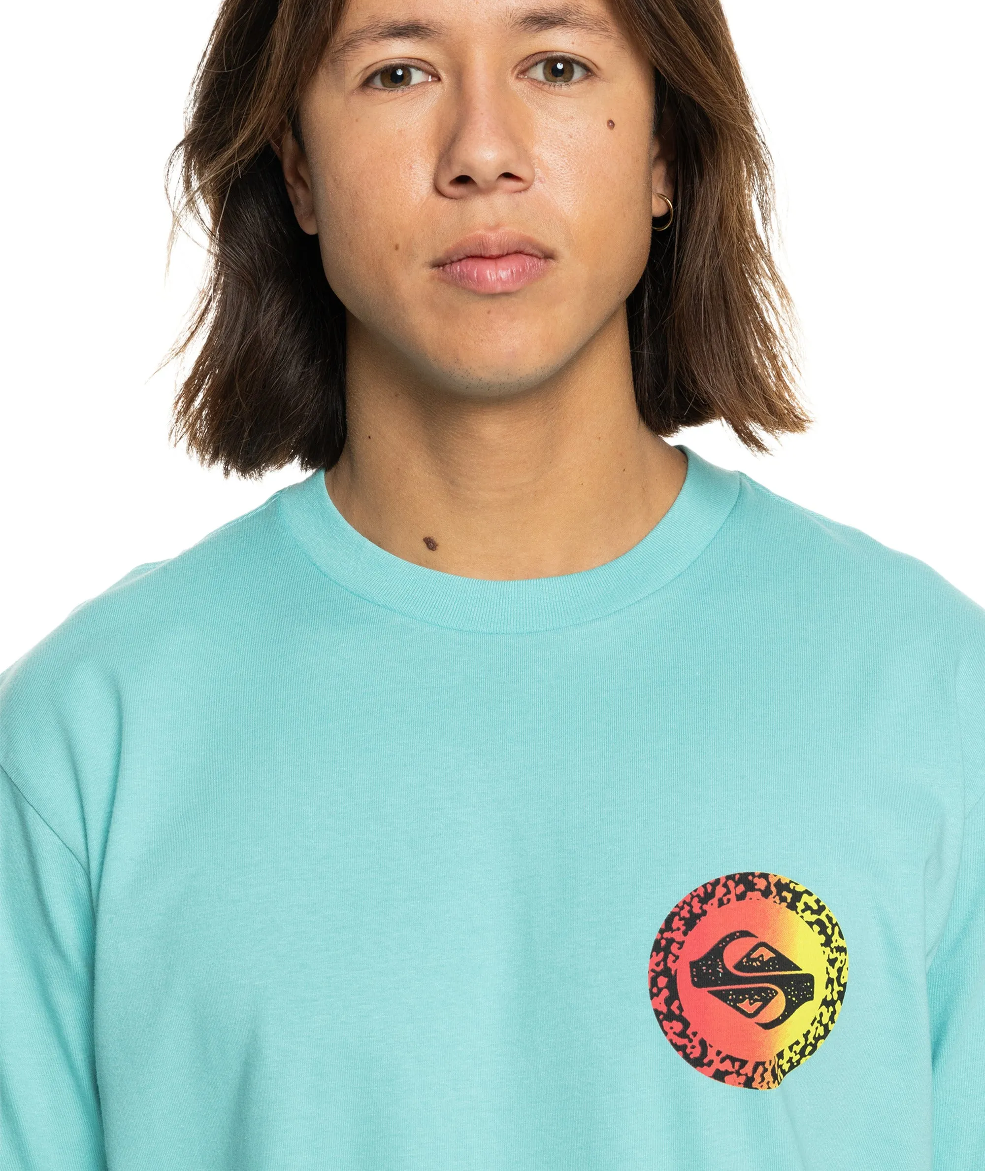 Quiksilver Mens Long Fade Short Sleeve T-Shirt
