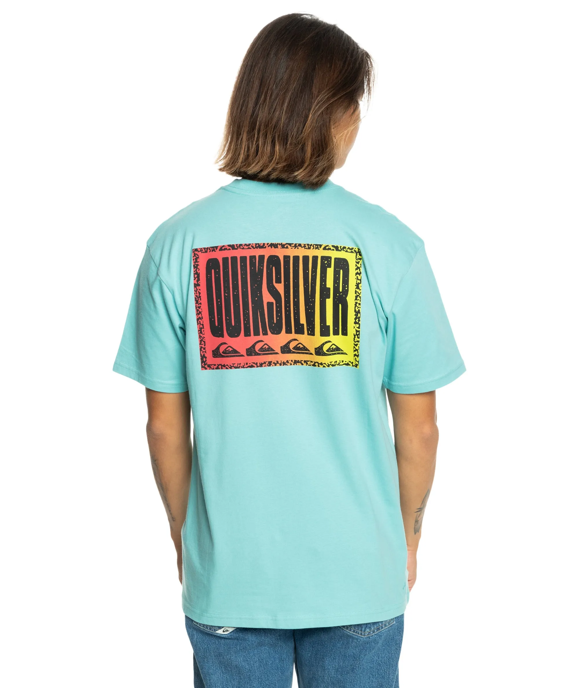 Quiksilver Mens Long Fade Short Sleeve T-Shirt