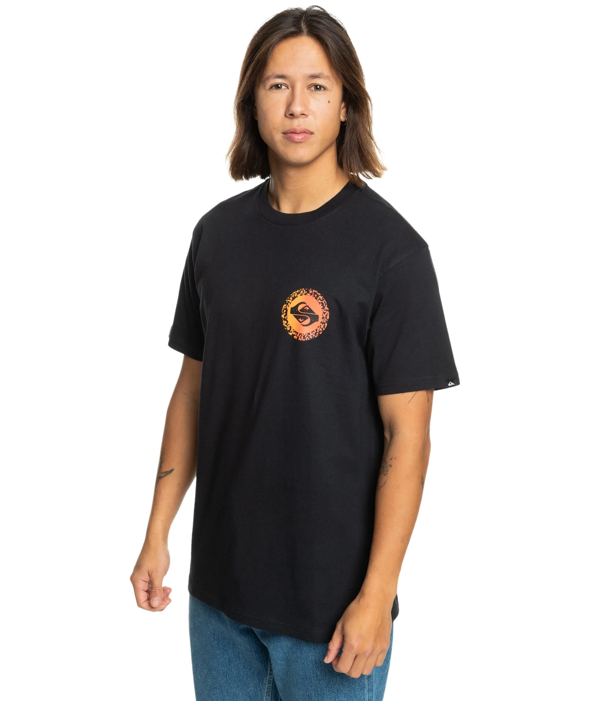 Quiksilver Mens Long Fade Short Sleeve T-Shirt