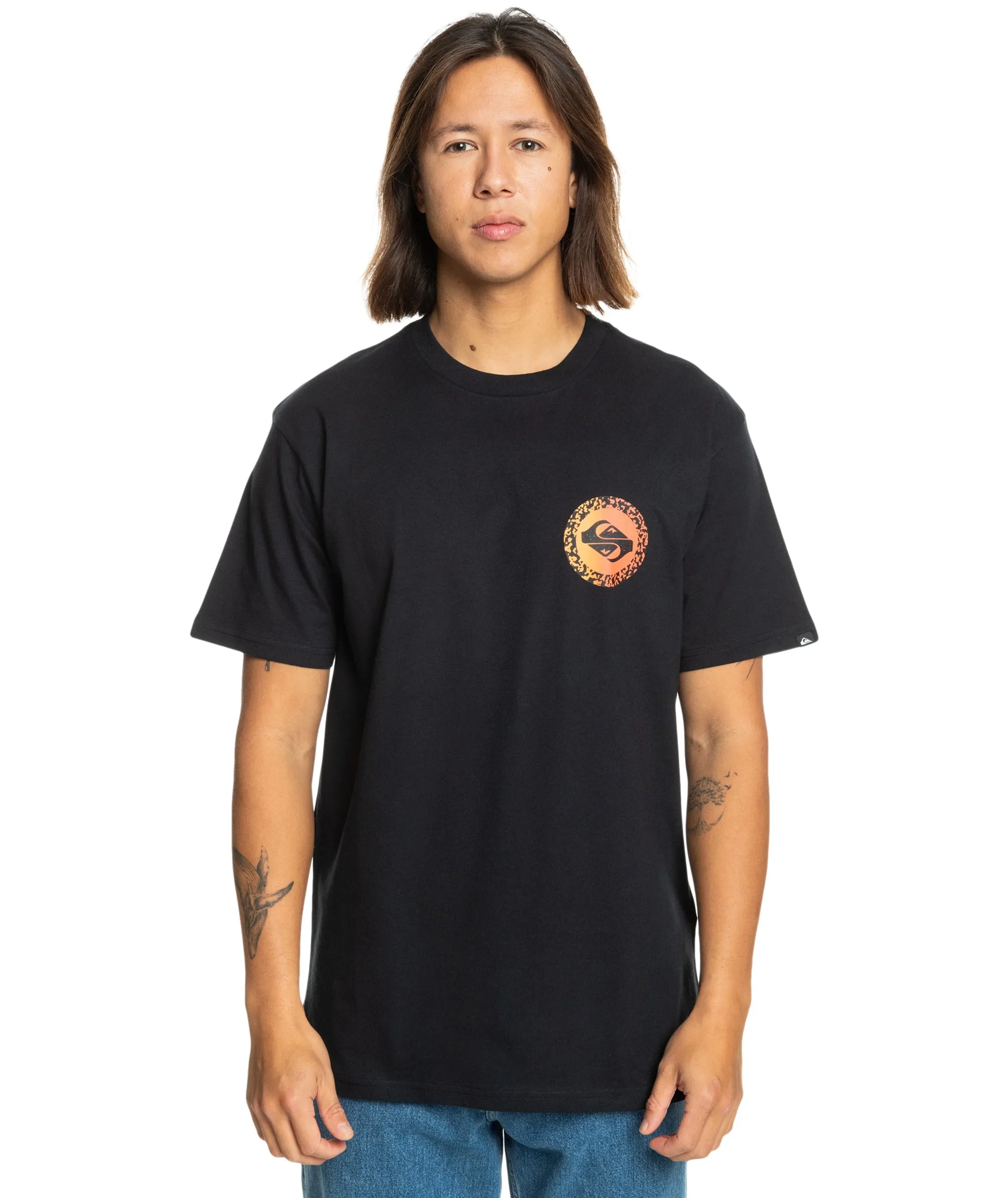 Quiksilver Mens Long Fade Short Sleeve T-Shirt