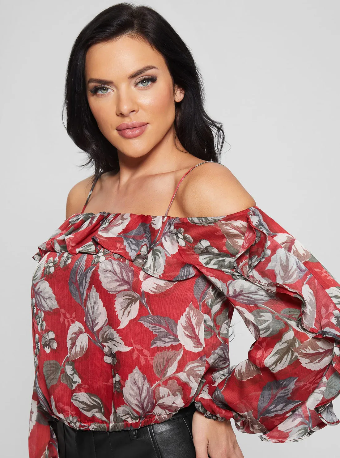 Red Floral Iggy Top