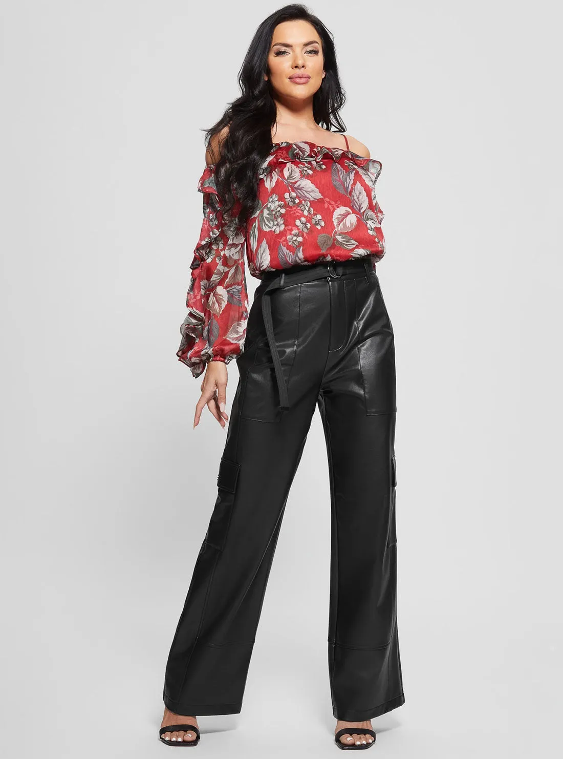 Red Floral Iggy Top