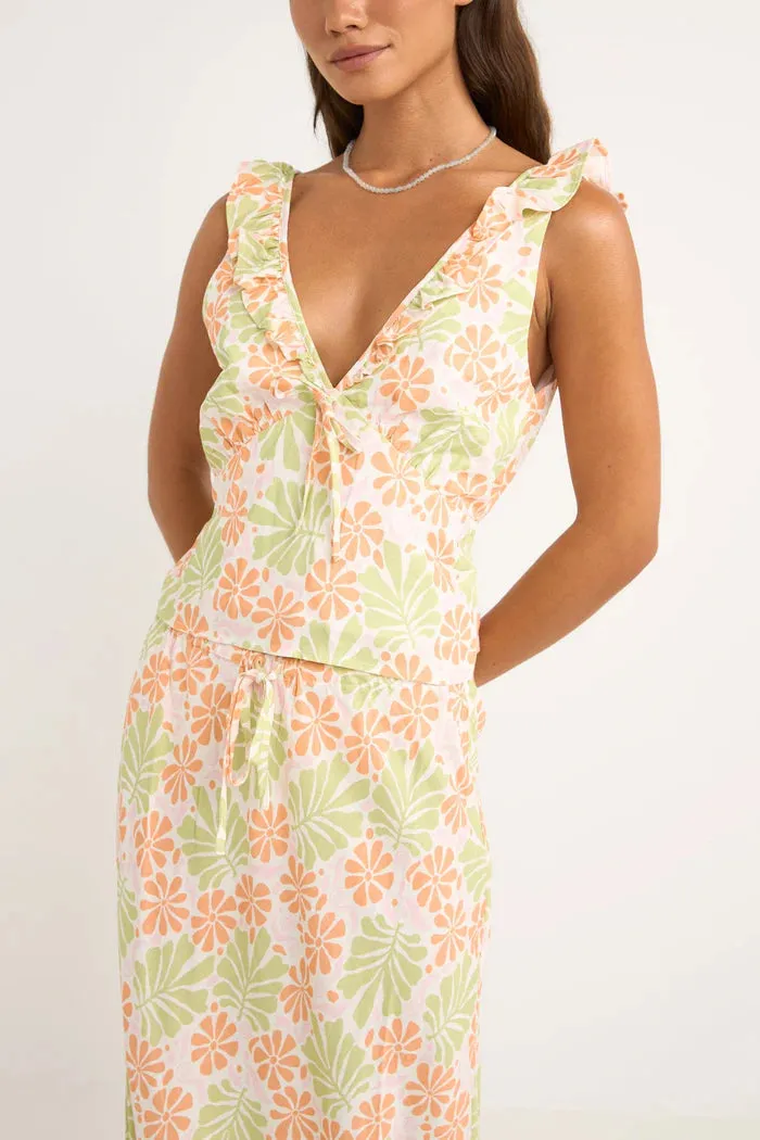 Rhythm Marloe Ruffle Top - WHITE