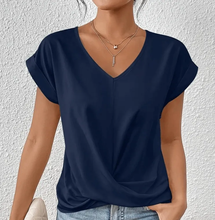 Salena | Stylish V-Neck Shirt