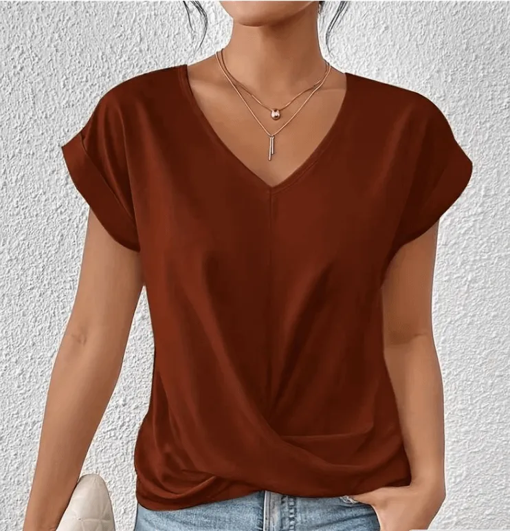 Salena | Stylish V-Neck Shirt