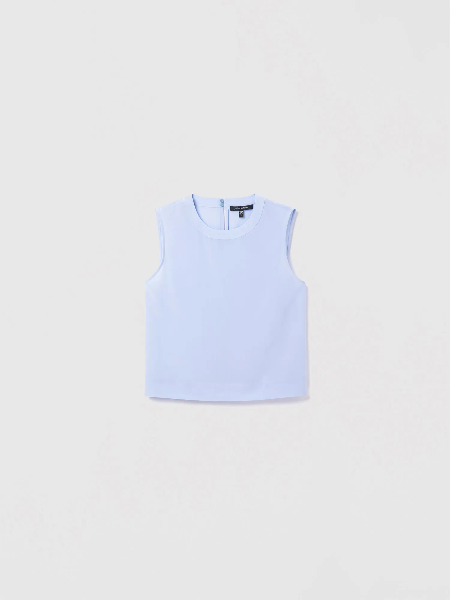 Sleeveless silk shell