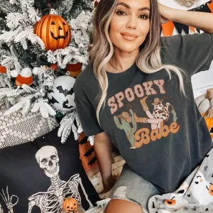 Spooky Babe Comfort Colors Halloween Shirt
