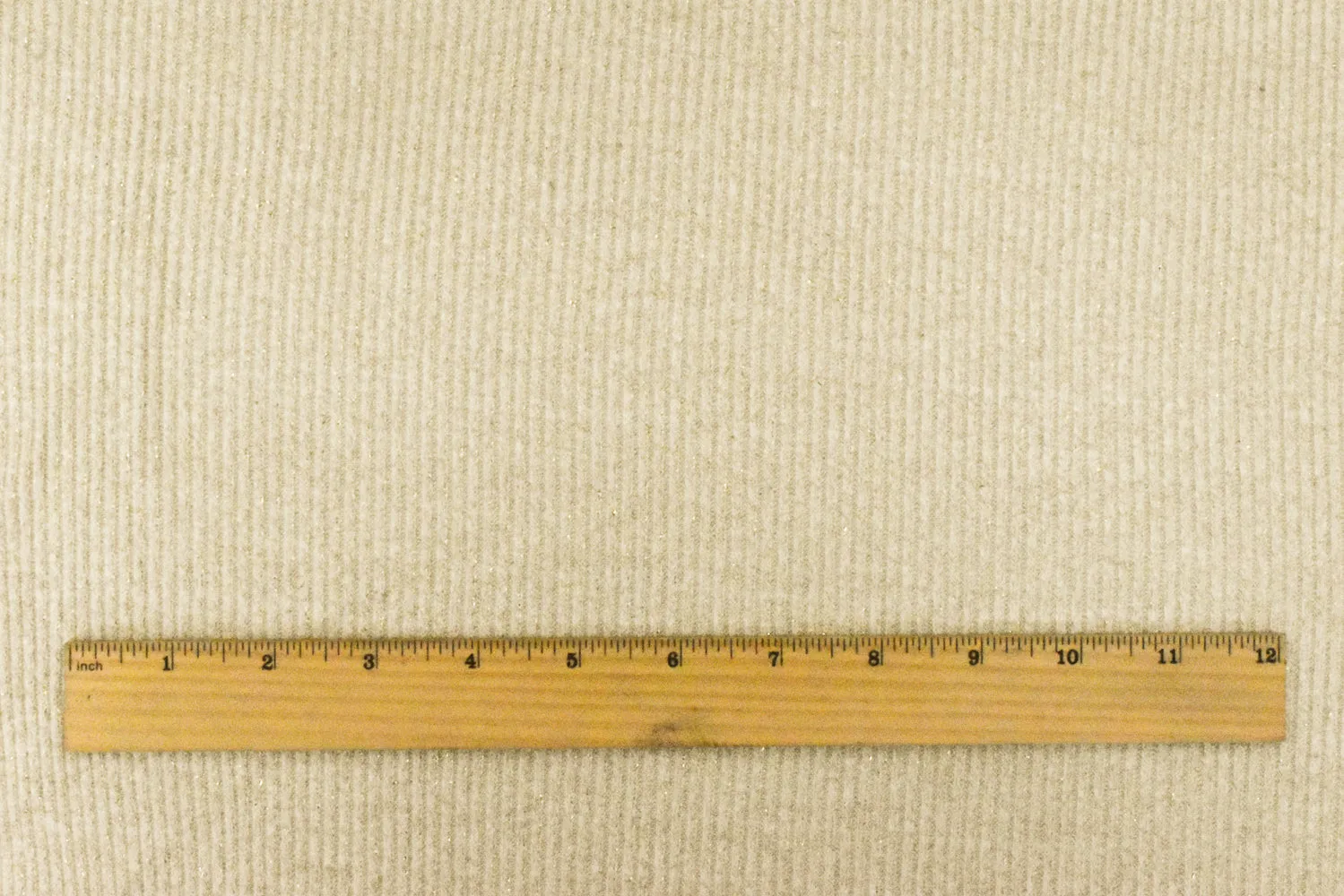 Star Gold-Ivory Metallic Textured Stretch 2X2 Rib Knit Fabric