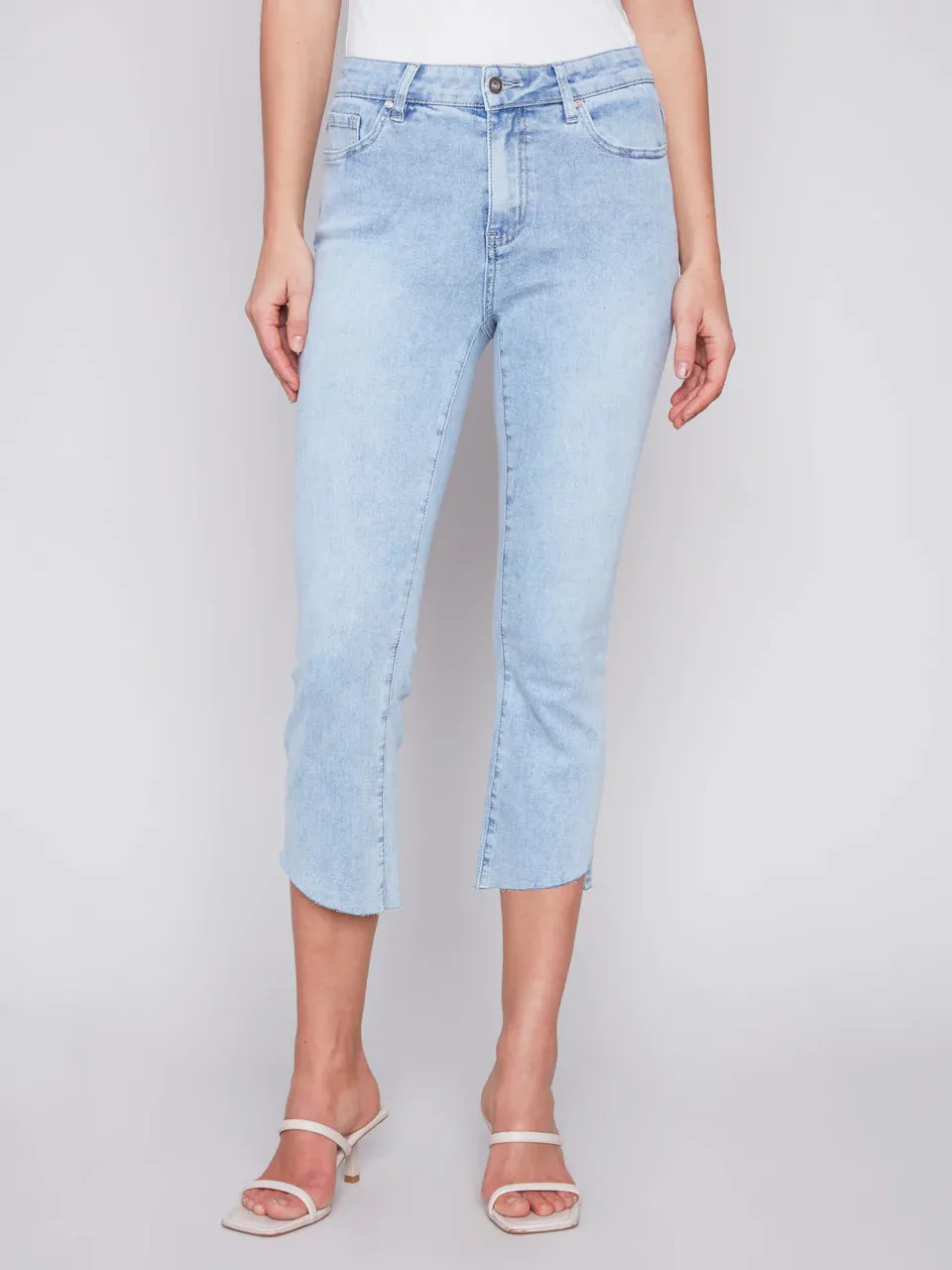 Stretch 5 Pkt Finged Hem-Beach Blue
