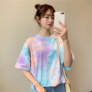 Tops Women Fairy-Look Sweet Look Fairy Popular Matching INS Popular Short Sleeve T-Shirt Matching T-Shirt