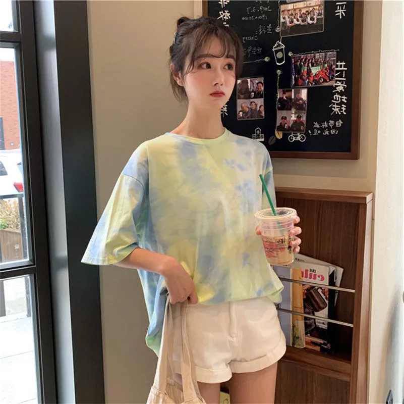 Tops Women Fairy-Look Sweet Look Fairy Popular Matching INS Popular Short Sleeve T-Shirt Matching T-Shirt