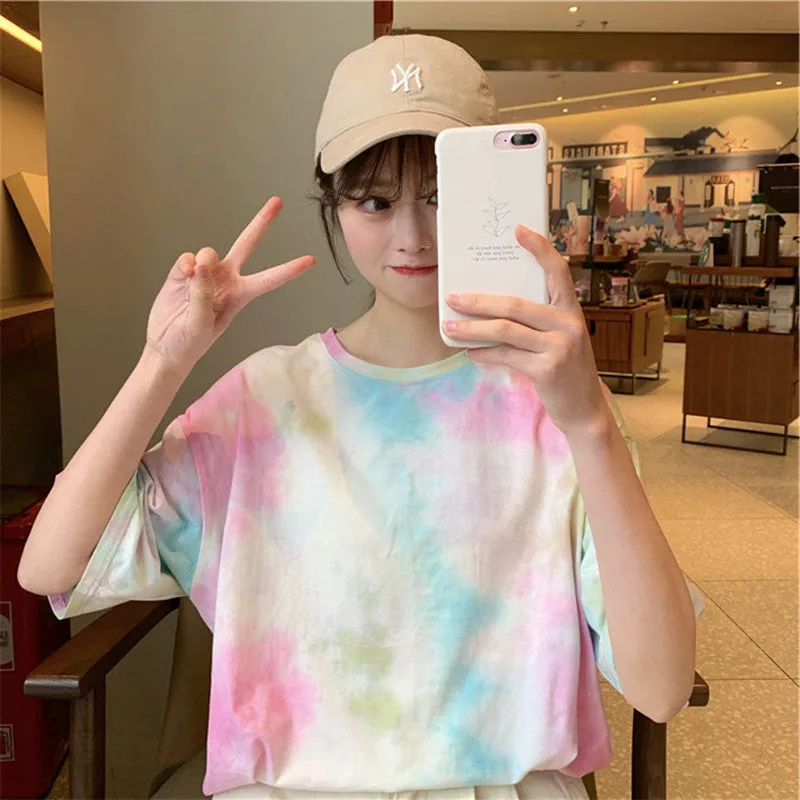 Tops Women Fairy-Look Sweet Look Fairy Popular Matching INS Popular Short Sleeve T-Shirt Matching T-Shirt