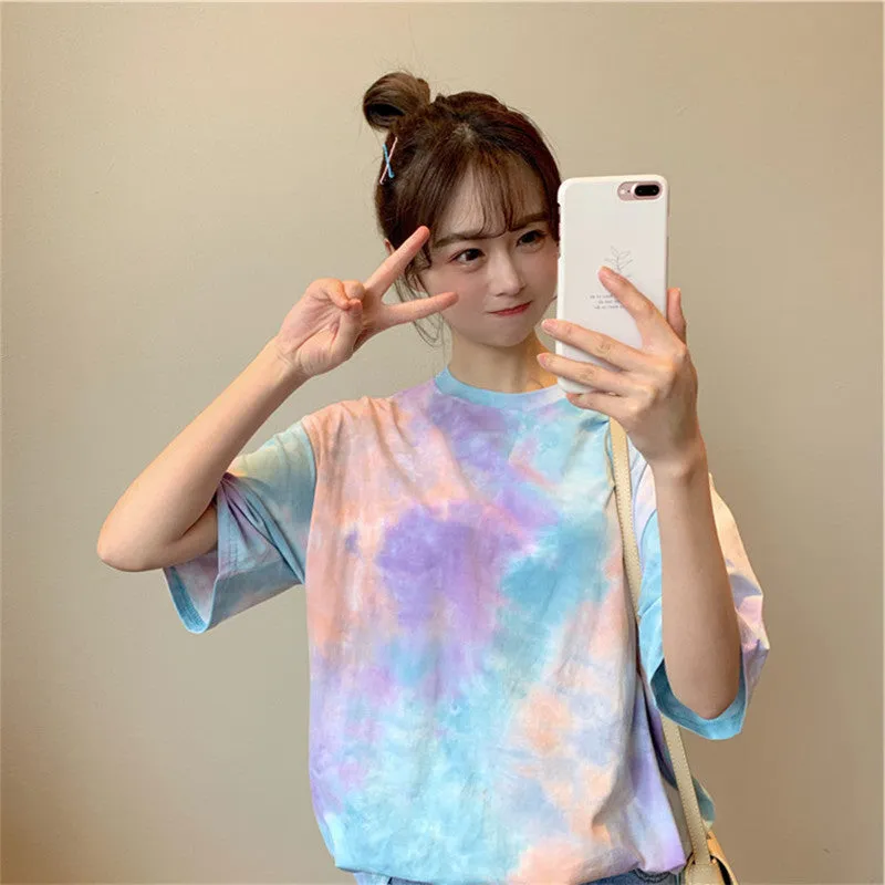 Tops Women Fairy-Look Sweet Look Fairy Popular Matching INS Popular Short Sleeve T-Shirt Matching T-Shirt