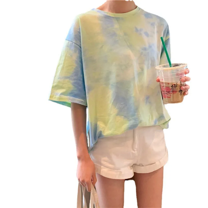 Tops Women Fairy-Look Sweet Look Fairy Popular Matching INS Popular Short Sleeve T-Shirt Matching T-Shirt