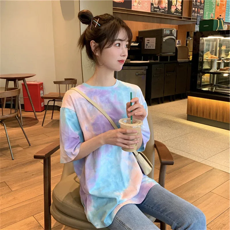Tops Women Fairy-Look Sweet Look Fairy Popular Matching INS Popular Short Sleeve T-Shirt Matching T-Shirt