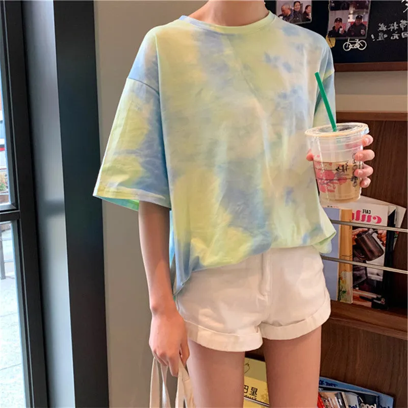 Tops Women Fairy-Look Sweet Look Fairy Popular Matching INS Popular Short Sleeve T-Shirt Matching T-Shirt