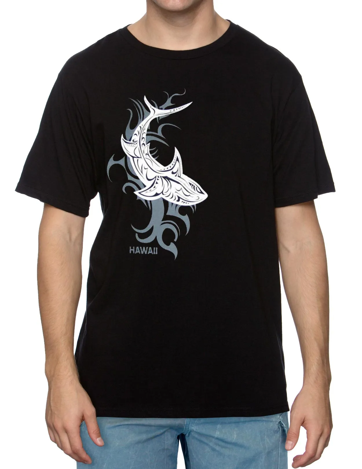Tribal Shark Hawaii Ocean T-Shirt