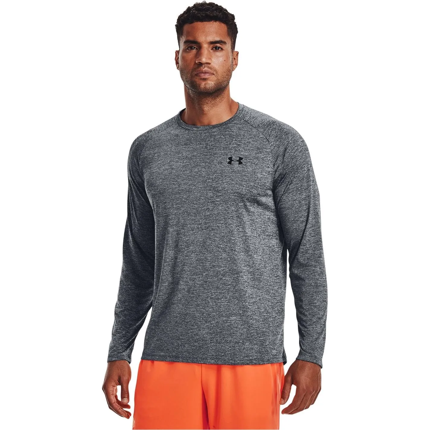 Under Armour Men's Tech 2.0 Long-Sleeve T-Shirt , Pitch Gray (012)/Black , Large