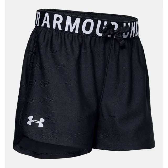 Under Armour Play Up Solid Girls Training Short Black/White