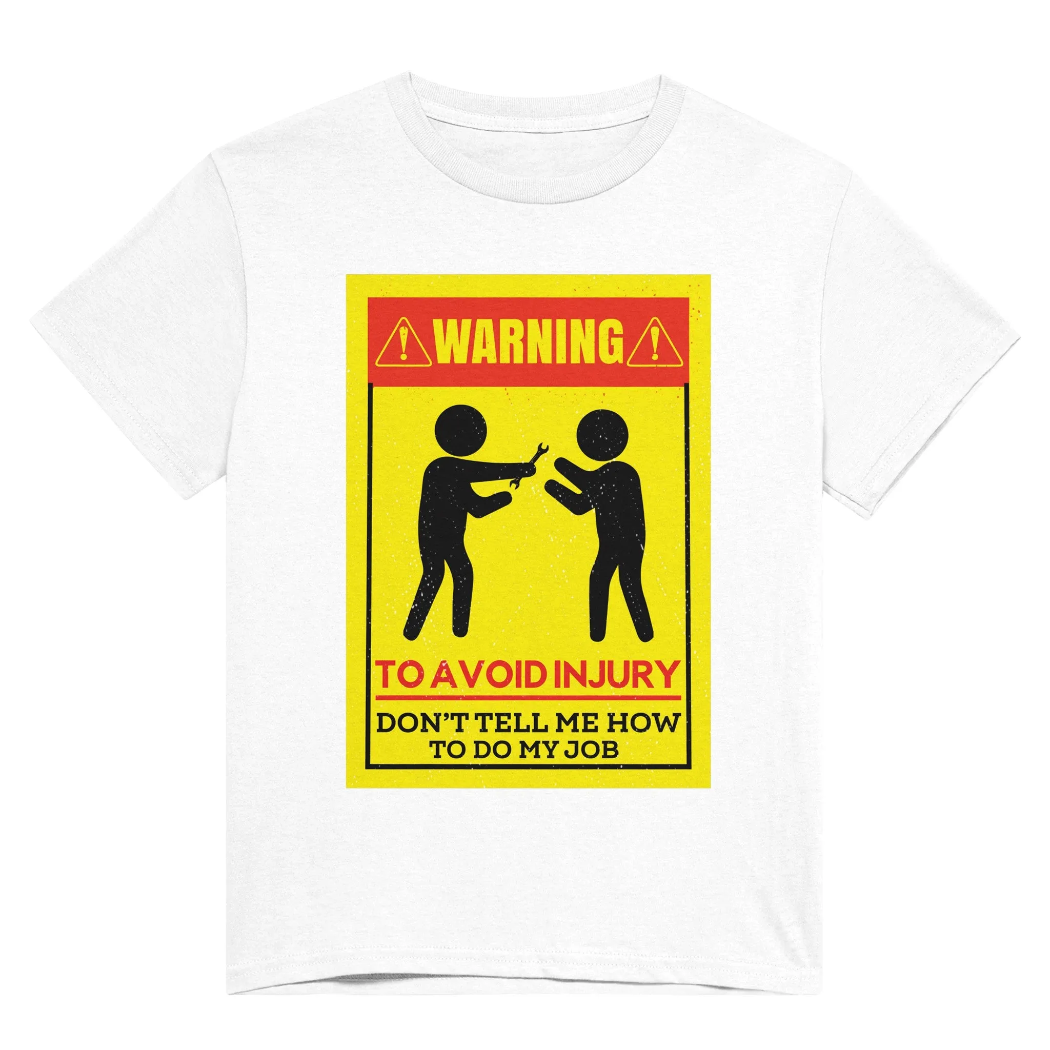 Warning - To Avoid Injury - Heavyweight Unisex Crewneck T-shirt