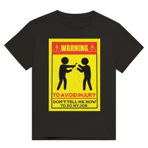 Warning - To Avoid Injury - Heavyweight Unisex Crewneck T-shirt