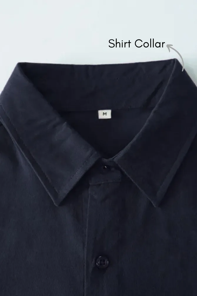 White and Navy Blue Oversized Shirts Combo