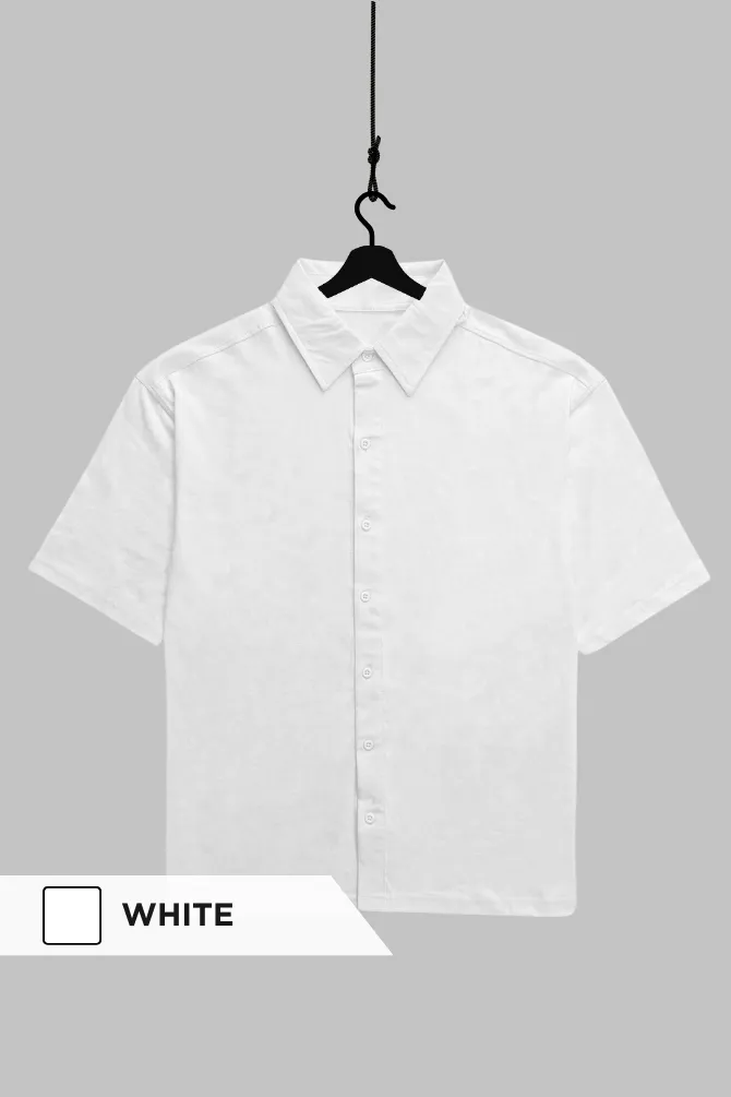 White and Navy Blue Oversized Shirts Combo